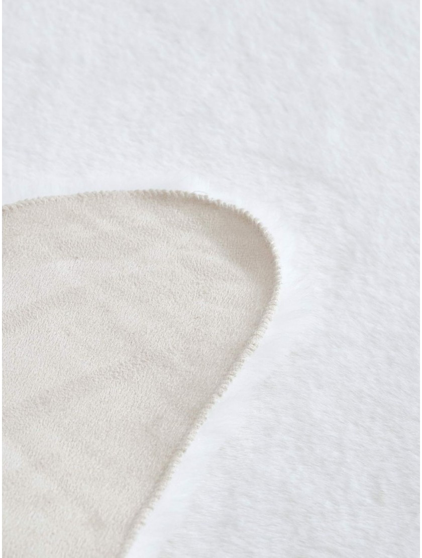 Коврик Плюшевый (белый) 80х120